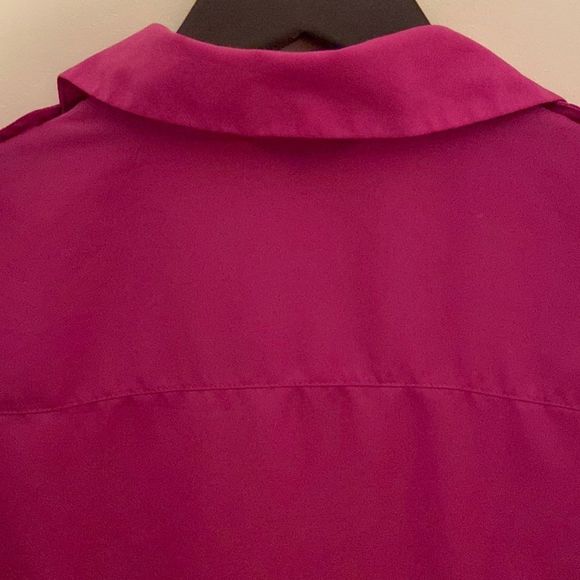 BANANA REPUBLIC Mayer Pink Roll Tab Sleeve Military Shirt - Picture 3 of 12